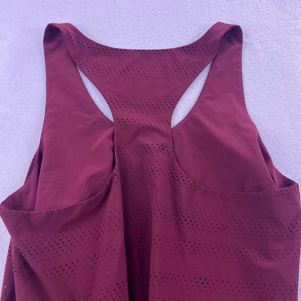 Athleta Maroon Racerback Mini Dress - Picture 3 of 3